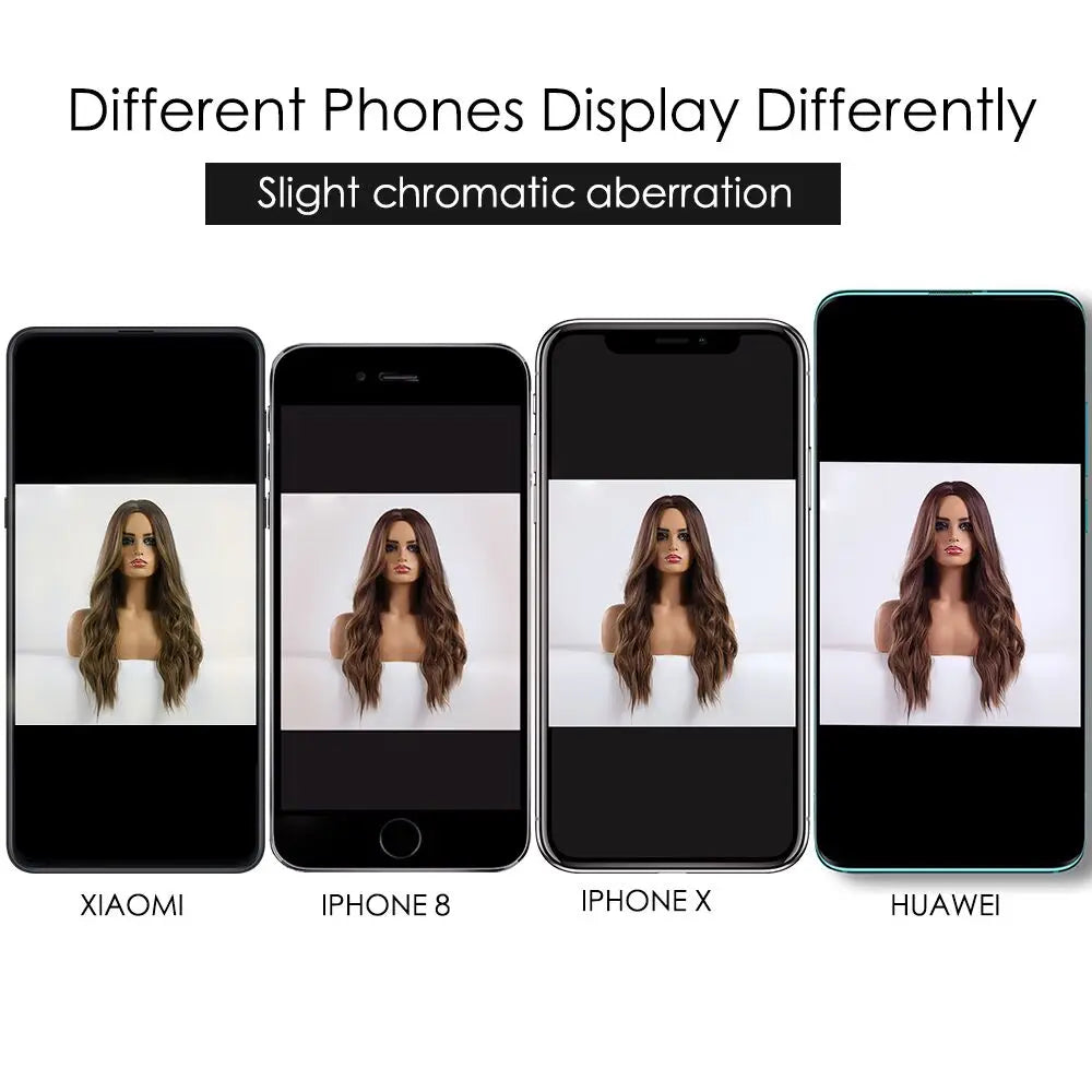 Platinum 613 Blonde Wig Long Wavy Synthetic Wig with Bangs Curly Mixed Golden for Women Cosplay Party Daily Use Heat Resistant