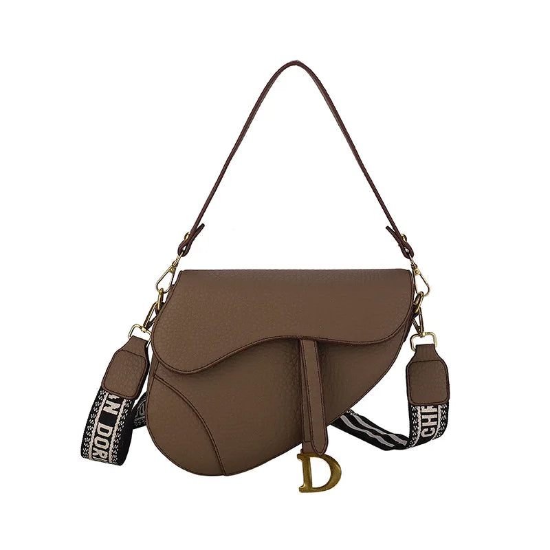 IMJK  24*20*6cm Hot selling light luxury underarm saddle bag, new niche design, casual shoulder crossbody bag bags