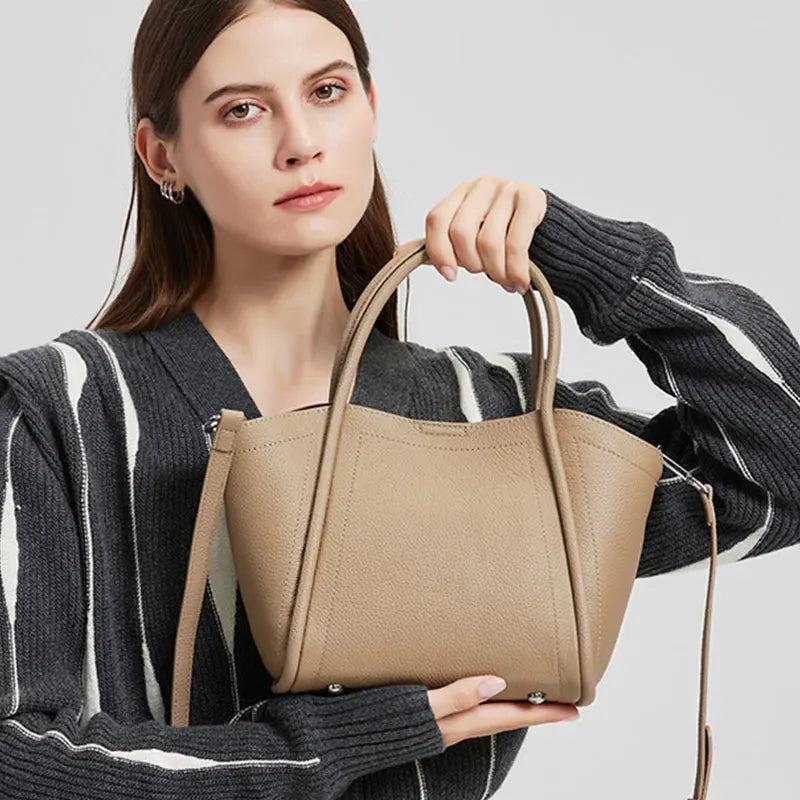 Luxury Designer Women's Bags 2025 New Genuine Leather Handbag Women Shoulder Bag High Quality Cow Leather Female Crossbody Bags