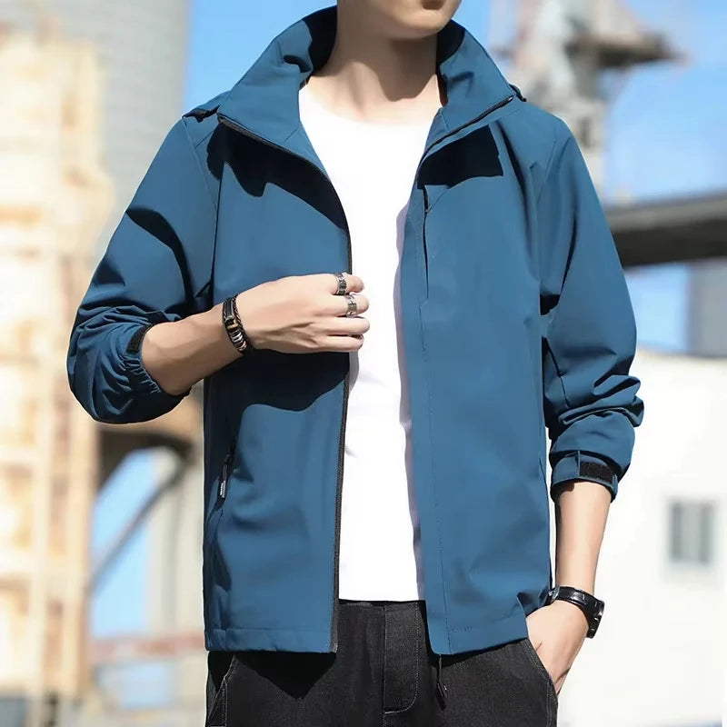 Windproof and Rainproof Thin Charge Coat Men Women Spring Autumn Basic Jacket Waterproof Outerwear Outfits Fashion Clothing New