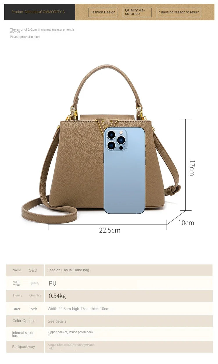 New Summer Versatile Women's Bag High-end Sense Exquisite Handbag Crossbody Commuter Women's Bag