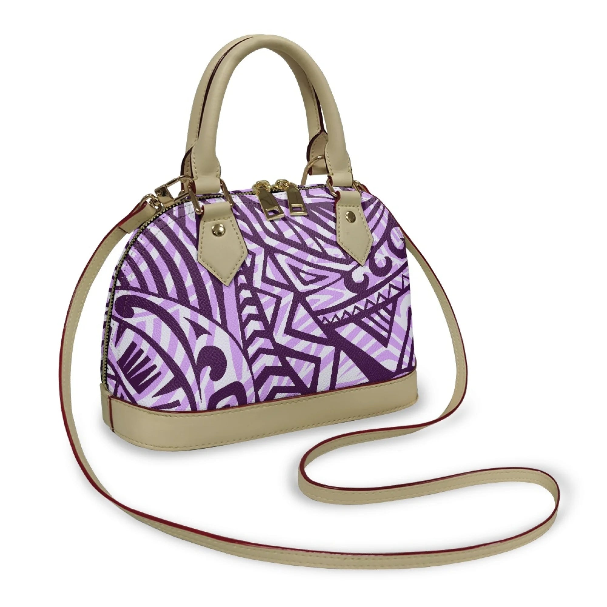 Polynesian Handbag Crossbody Bag Samoan Tribe Hibiscus Flower Design High Quality Shell Bag Temperament Durable Handbag