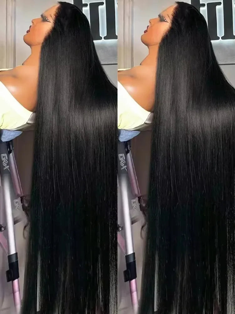 30 40 Inch Lace Frontal Wigs Human Hair Bone Straight 13x6 13x4 HD Lace Frontal Wig 6x6 Closure Glueless Wig Remy For Women 200%