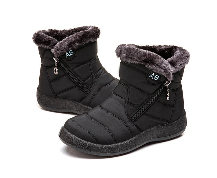 Snow Boots Woman Lightweight Woman Shoes Waterproof Shoes Woman Flat Ankle Boots Plus Size Botas Mujer Women's Winter Boots