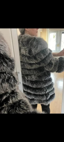 NEW style  4in1 real fur coats Women Natural Real Fur Jackets Vest Winter Outerwear Women fox fur coat high quality fur Clothes
