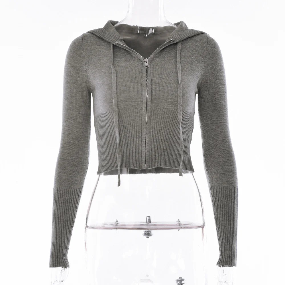 Apprabant Rib Knitted Two Piece Set Women Tracksuit Long Sleeve Zipper Hoodies Skinny Pants Sets Casual Solid Sweatshirt Suits