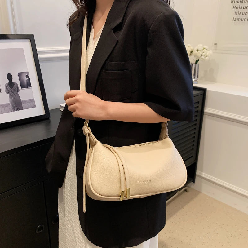 LEFTSIDE Shoulder Side Bags For Women Leather Female New 2025 Spring Trend Fashion Saddle Bag Green Handbags And Purses