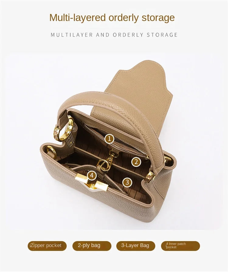 New Summer Versatile Women's Bag High-end Sense Exquisite Handbag Crossbody Commuter Women's Bag