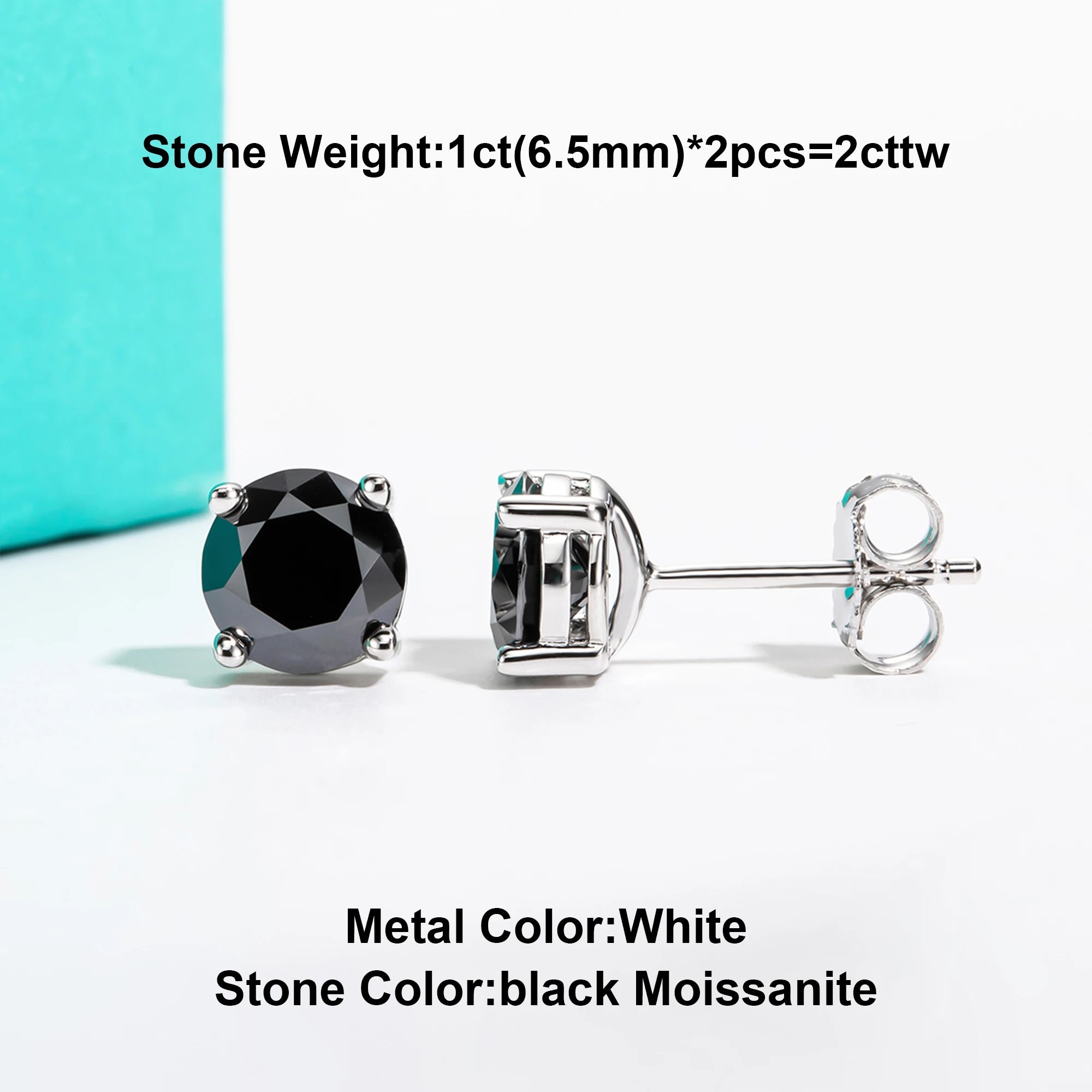 AnuJewel 10k Gold 4/3/2/1.6/1/0.6ct Moissanite Stud Earrings For Women Real 10K Gold Post Anti-allergy Men Earrings Jewelry