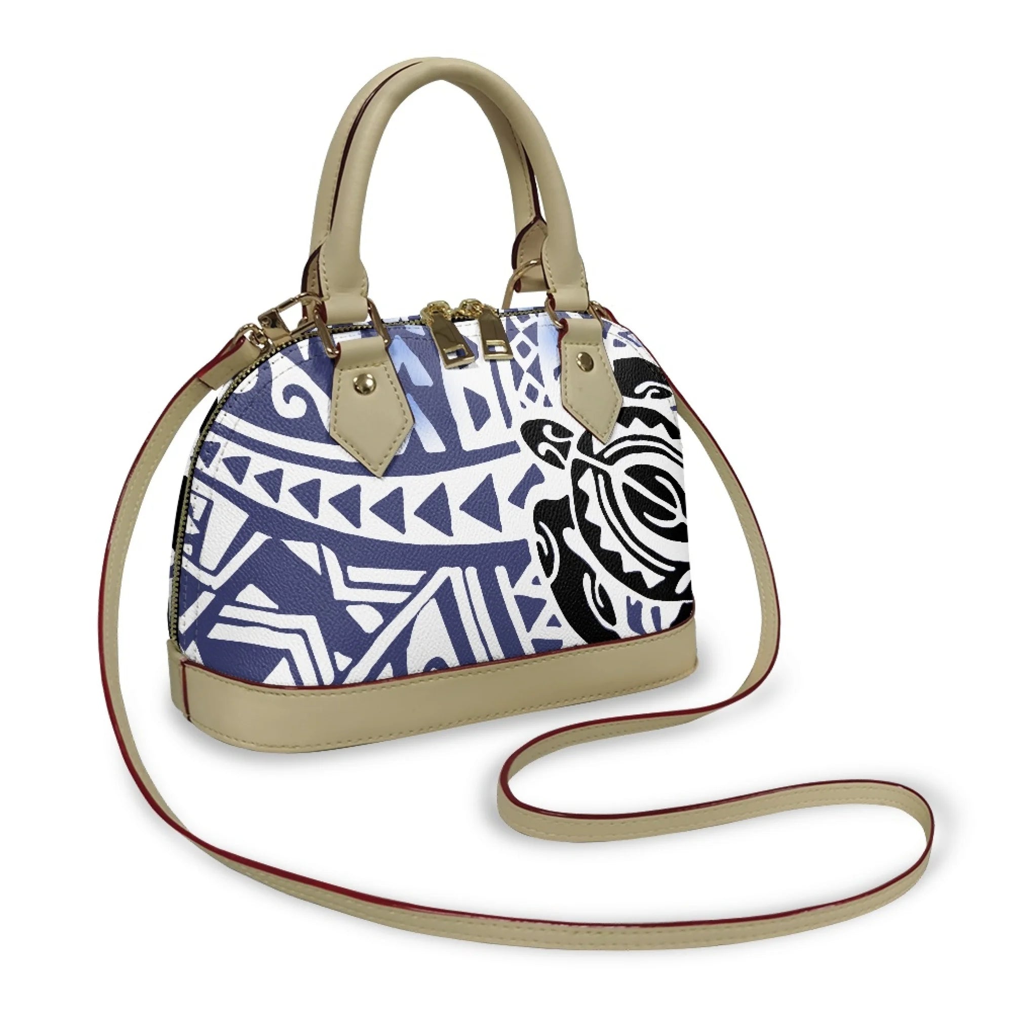 Polynesian Handbag Crossbody Bag Samoan Tribe Hibiscus Flower Design High Quality Shell Bag Temperament Durable Handbag