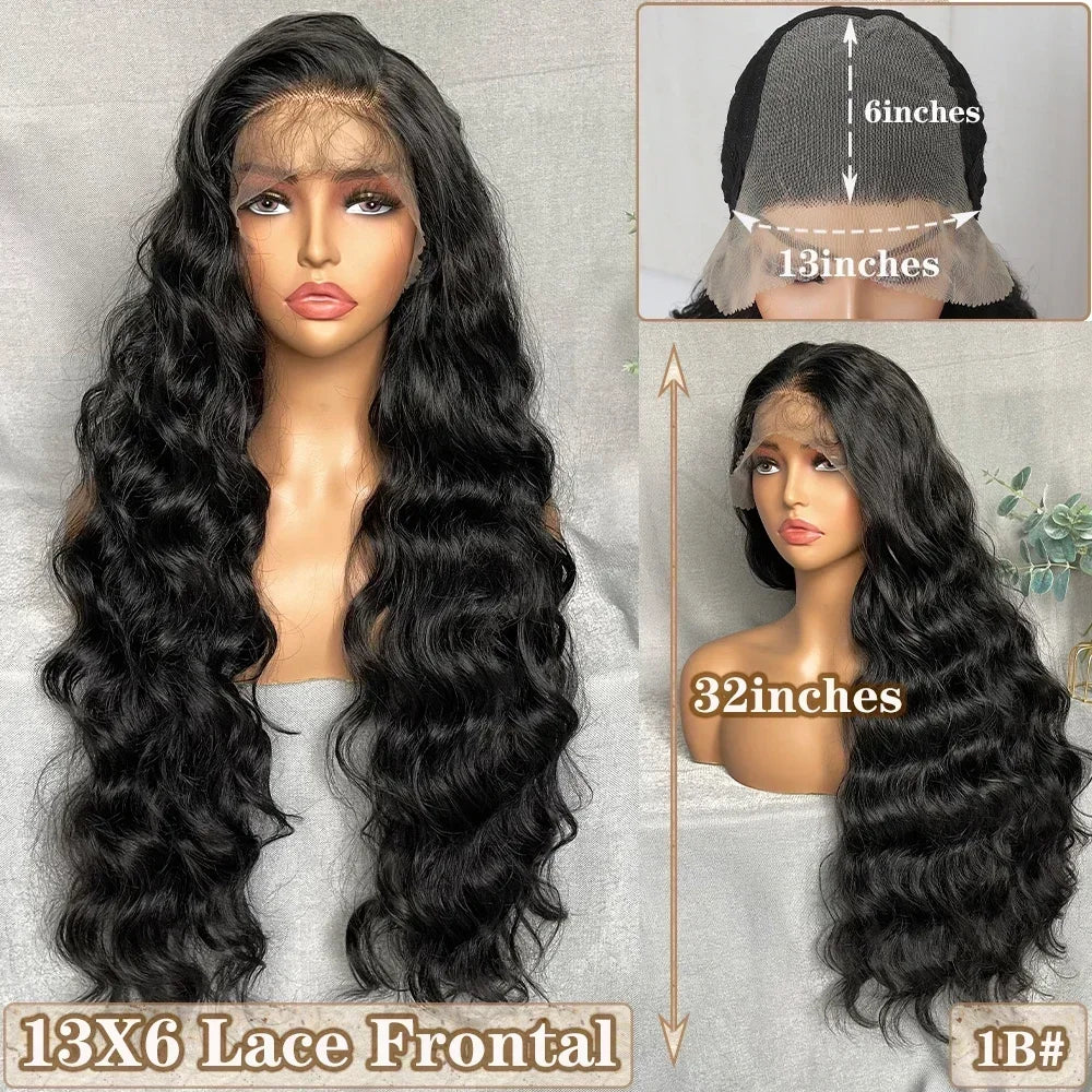 Light Brown Synthetic Lace Wigs X-TRESS Super Long Loose Wave 13x4 Lace Frontal Hair Wig with Baby Hair Daily Fashion New Style