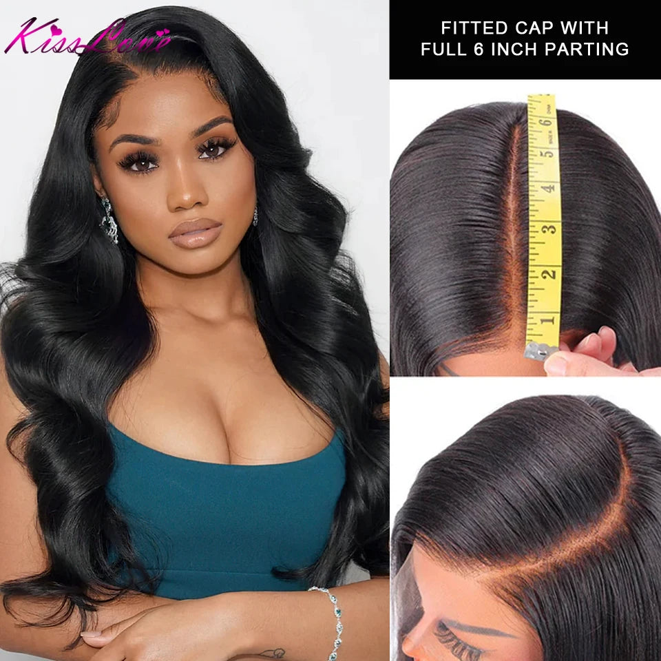 KissLove Body Wave 13x4/13x6 HD Lace Front Human Hair Wigs Pre Plucked 5x5 HD Lace Closure Wigs 360 Human Hair Lace Frontal Wig