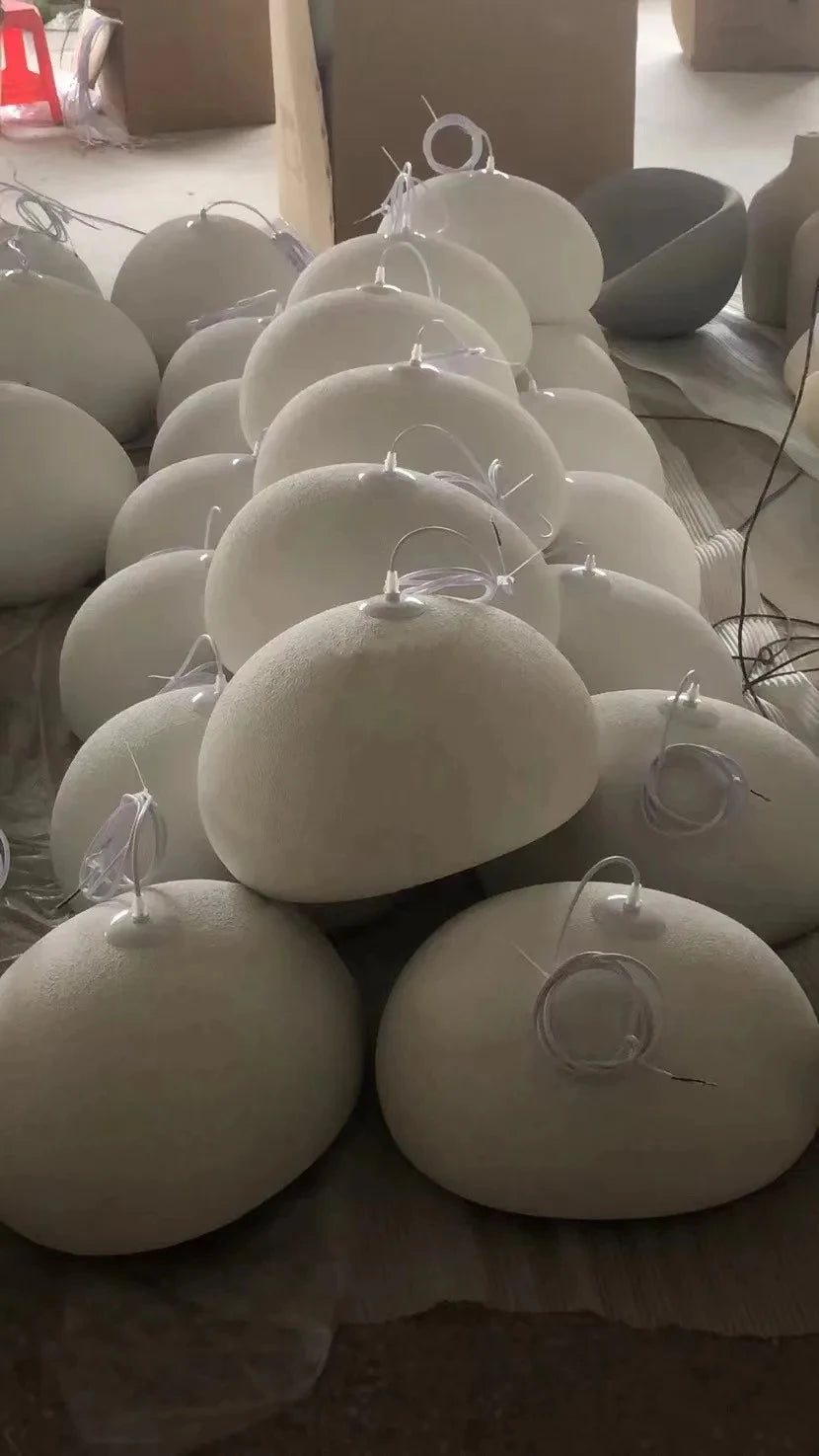 Nordic Wabi Sabi Ceiling Chandelier Modern E27 LED Dining Table Pendant Lights for Living Room Bedroom Loft Decor Hanging Lamp