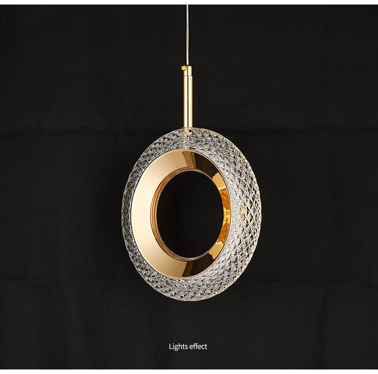 Nordic Ring LED Pendant Lights Indoor Hanging Lamp Room Decor For Bedside Bedroom Living Room Modern Pendant Lamp