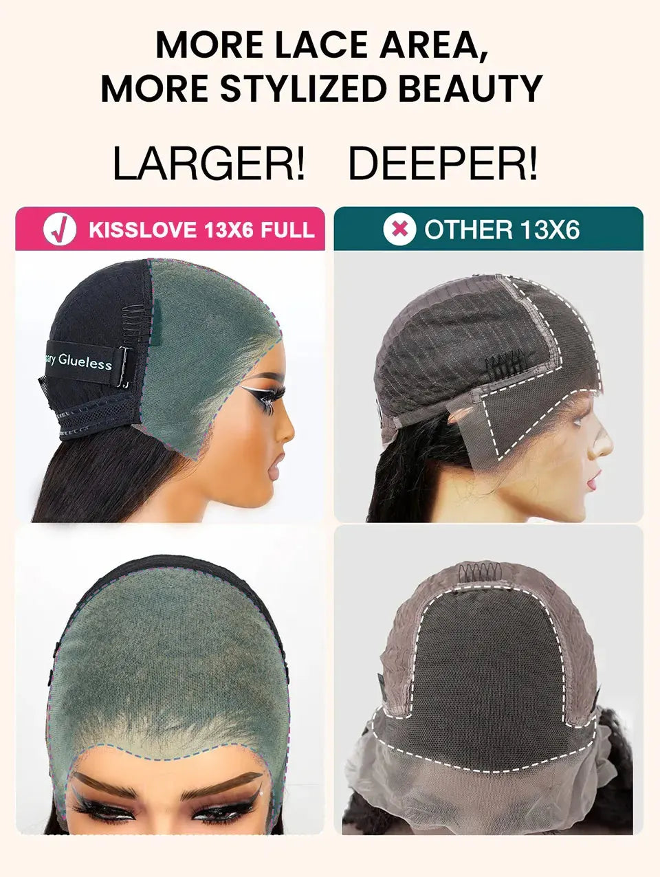 Straight Pull Go 13x6 Lace Wig with Elastic Drawstring 13x6 HD Lace Frontal Wig 5x5 Glueless Wigs Human Hair 13x4 Lace Front Wig