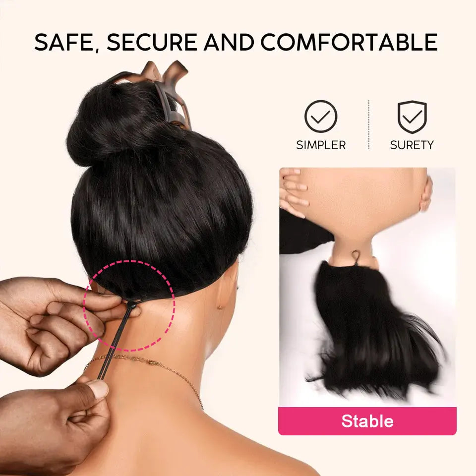 Straight Pull Go 13x6 Lace Wig with Elastic Drawstring 13x6 HD Lace Frontal Wig 5x5 Glueless Wigs Human Hair 13x4 Lace Front Wig