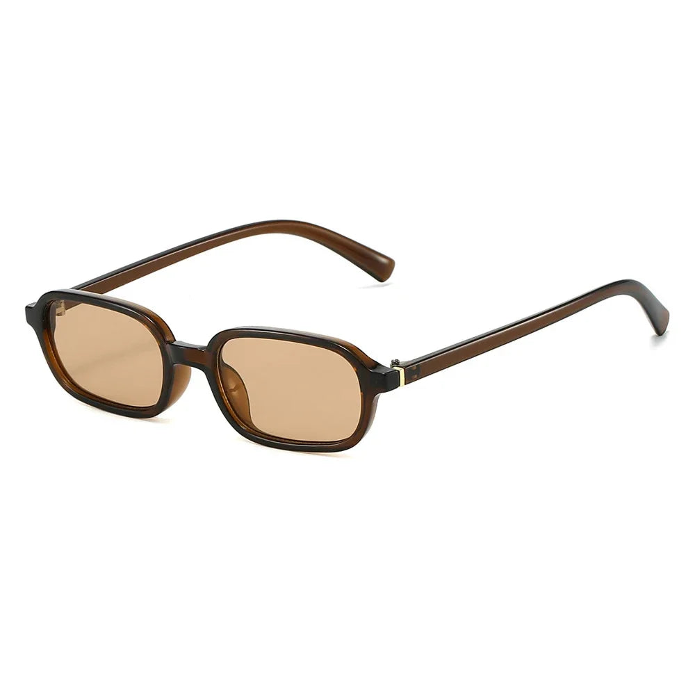 KLASSNUM Vintage Sunglasses Men Women 2025 Trendy Eyewear Rectangle Sun Glasses Anti UV400 Shades Eyepiece Small Square Glasses