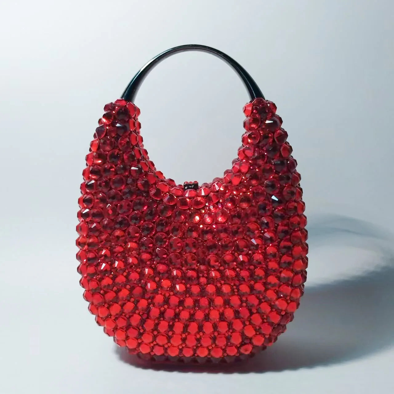 XIYUAN New Crystal Evening Bags Women Luxury Classy Unique Rhinestone Clutch Purses Wedding Party Handbag Diamond Top Handle Bag