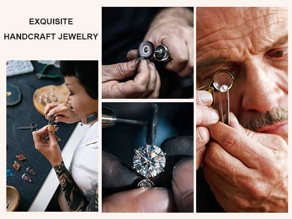 Classic 0.1-4CT Moissanite Studs Earrings for Men Women Test Passed 925 Sterling Silver Gold Plated Fine Jewelry Christmas Gifts