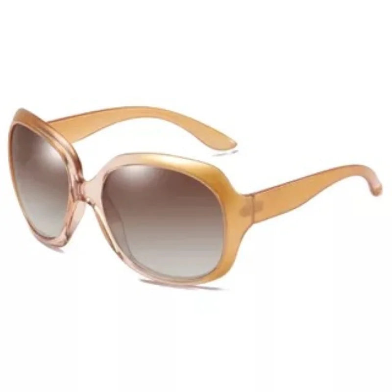 Polarized women's sunglasses oversized fashionable sunglasses UV400 protection fashionable and simple sports 100% UV protection