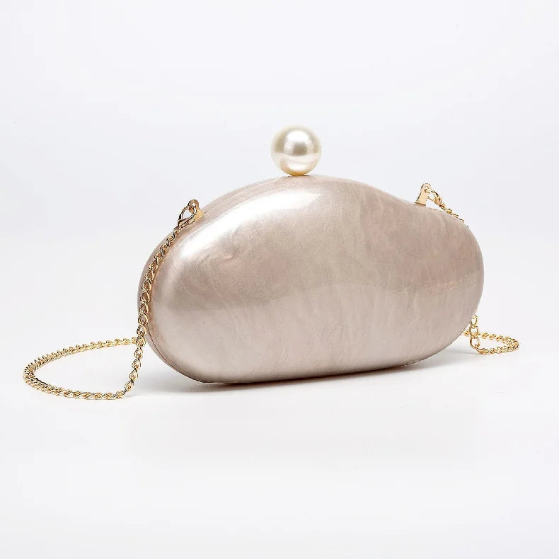 New Fashion Ladies Acrylic Shell Shoulder Bag Elegant Crossbody Clutch For Special Wedding Evening Party