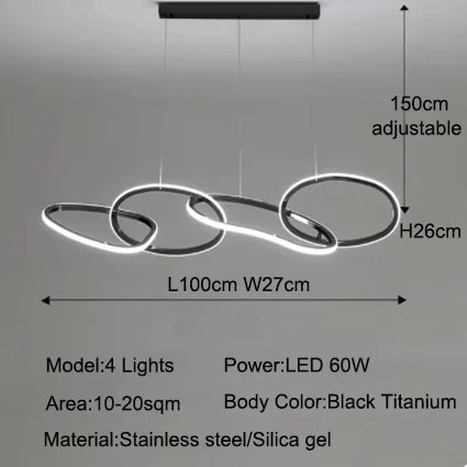 Modern lamp LED lights for room pendant light indoor lighting bedroom dining room table lamp light fixture lamp for living room