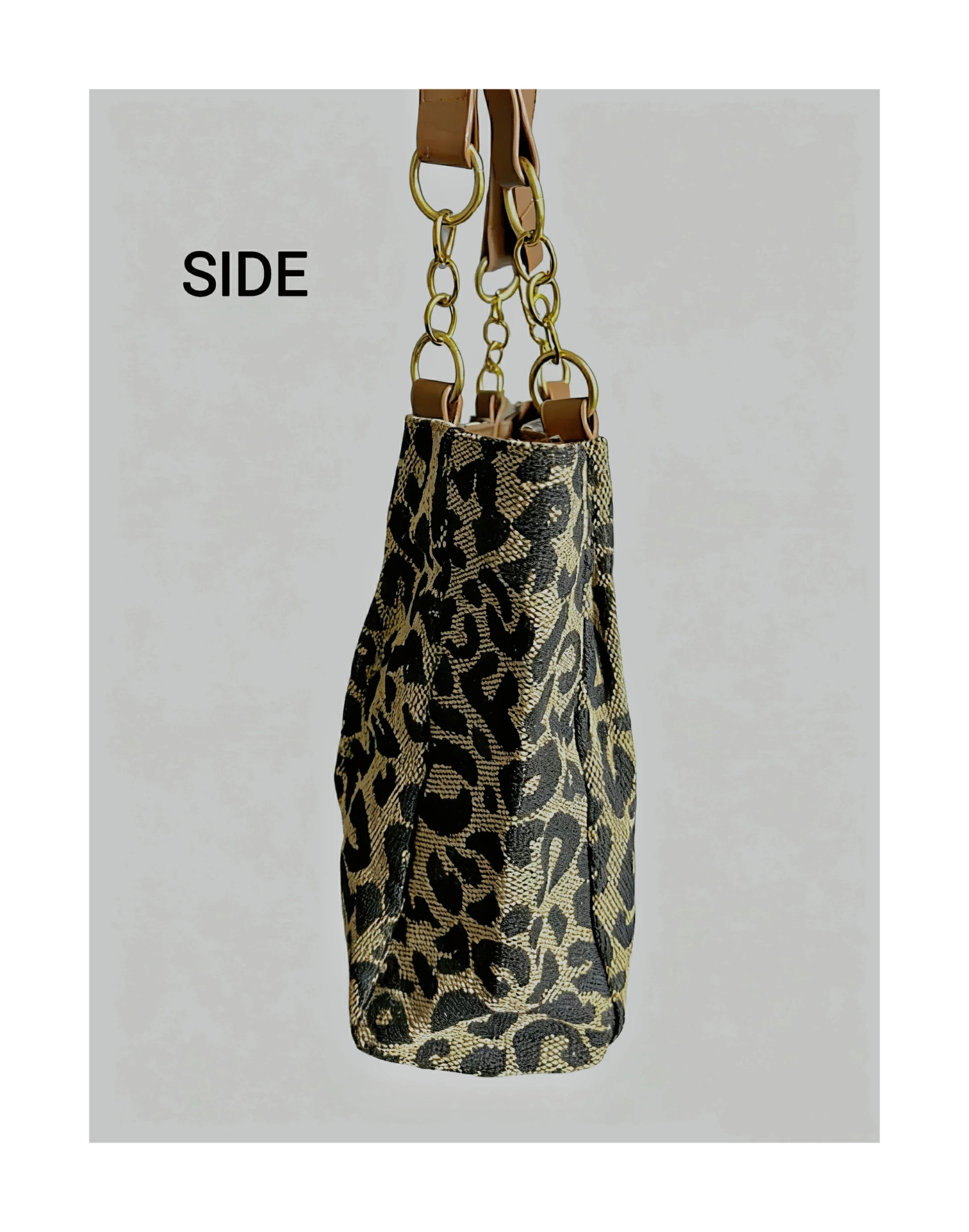 Women's Shoulder Bag Large Capacity Leopard Print Versatile Retro Texture Tote Bag Commuting Armpit Bag Women's Handbag