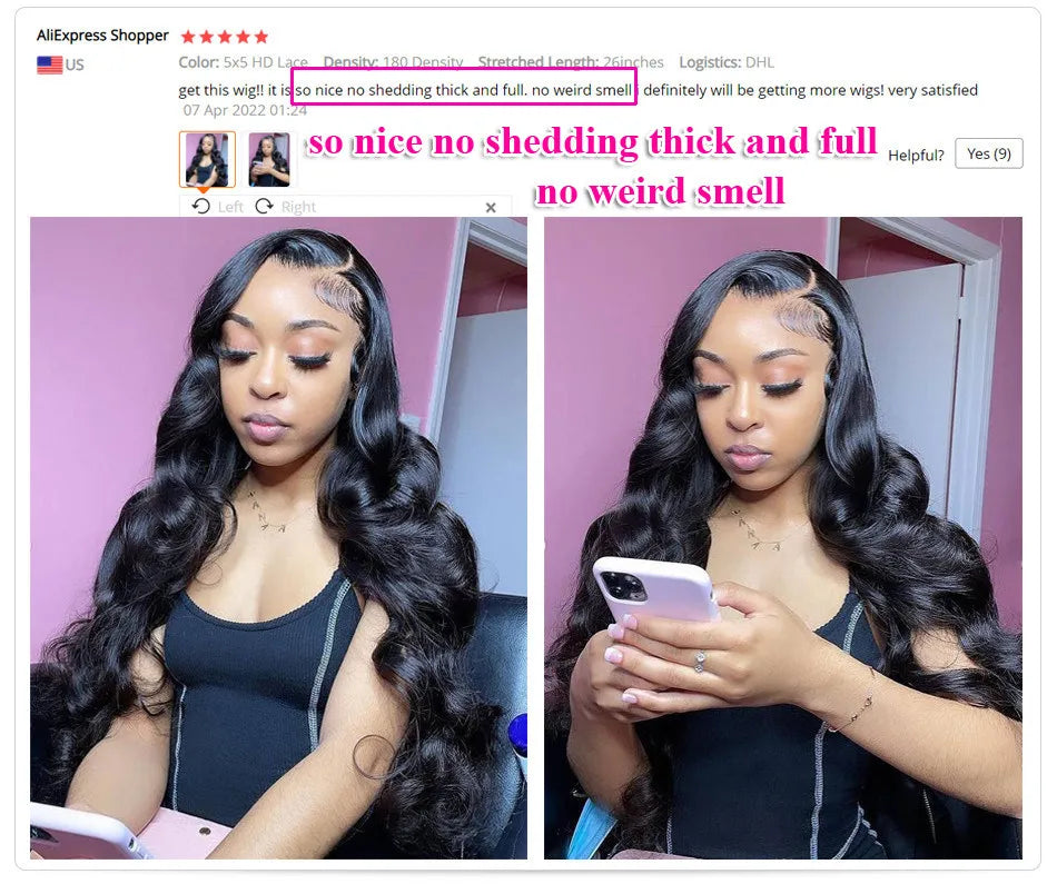 KissLove Body Wave 13x4/13x6 HD Lace Front Human Hair Wigs Pre Plucked 5x5 HD Lace Closure Wigs 360 Human Hair Lace Frontal Wig