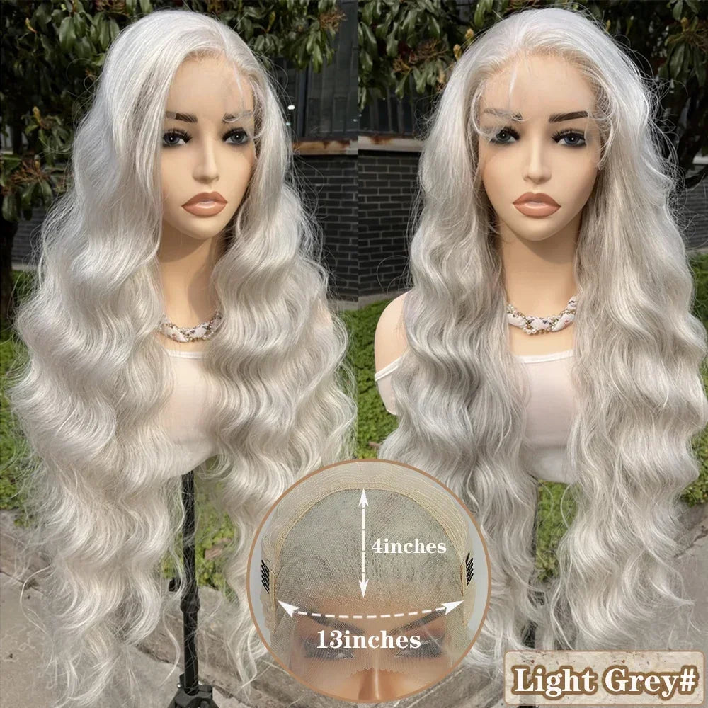 Light Brown Synthetic Lace Wigs X-TRESS Super Long Loose Wave 13x4 Lace Frontal Hair Wig with Baby Hair Daily Fashion New Style