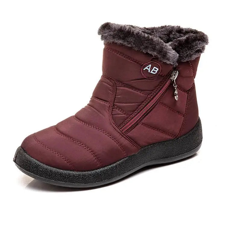 Snow Boots Woman Lightweight Woman Shoes Waterproof Shoes Woman Flat Ankle Boots Plus Size Botas Mujer Women's Winter Boots