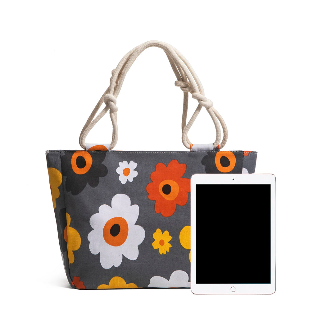 Canvas Handbag For Women Large Capacity Shells Conch Print Simple Shoulder Ocean Style Beach Tote Bag Portable 2021 New Dropship