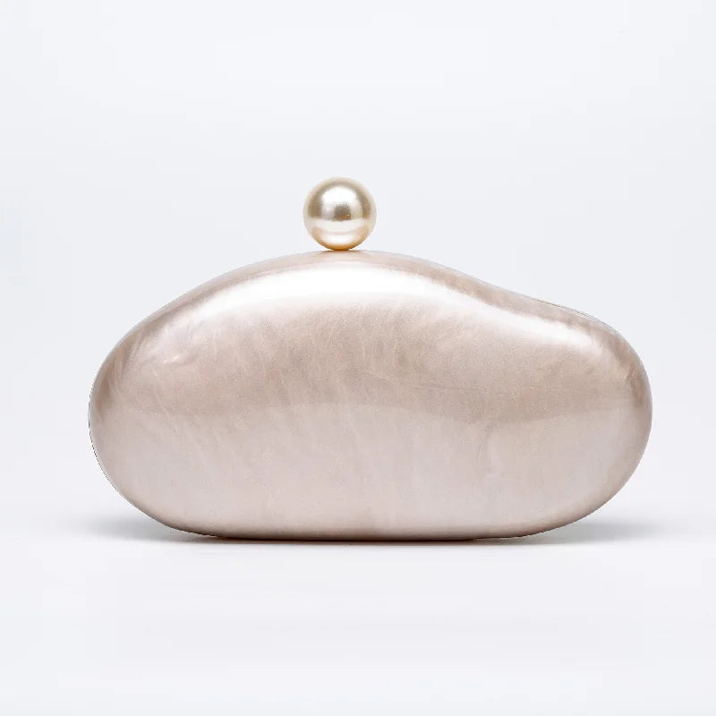 New Fashion Ladies Acrylic Shell Shoulder Bag Elegant Crossbody Clutch For Special Wedding Evening Party