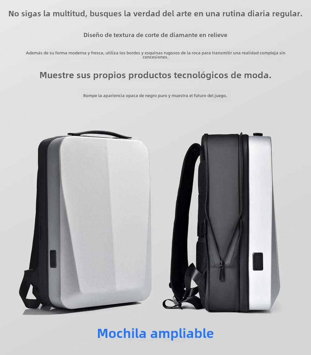 Men's 17Inch Waterproof Laptop Backpack Expandable Hard Shell Gaming Pack TSA Anti-theft USB Charge Business Travel Bags Mochila