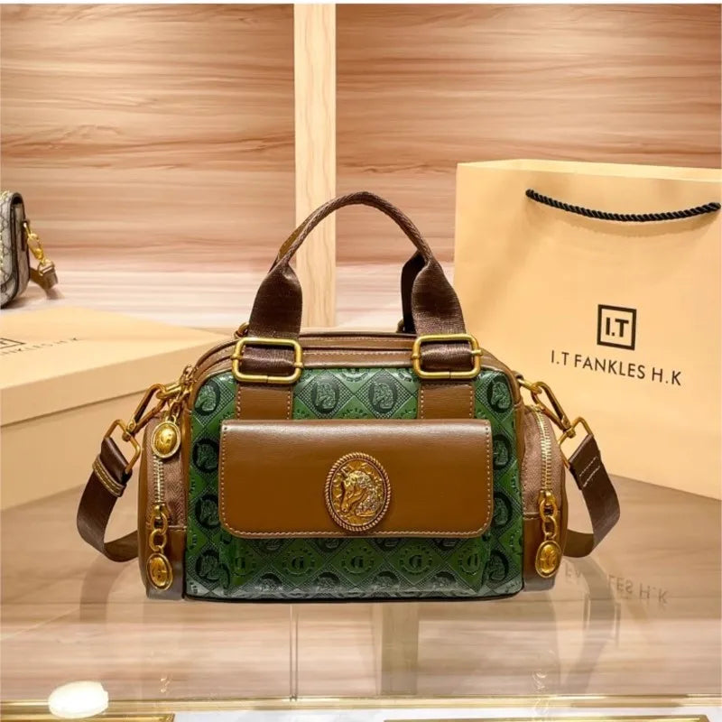 Brand Spring/Summer Boston Women's Bag Handheld Pillow Bag 2025 New High Fashion Single Shoulder Crossbody Bag for Women