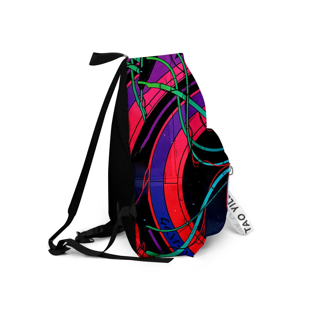 Cartoon Popular ghost in the shell School Bag Cute Small Travel Bags 3D Print Oxford Waterproof Key Chain Notebook Backpacks