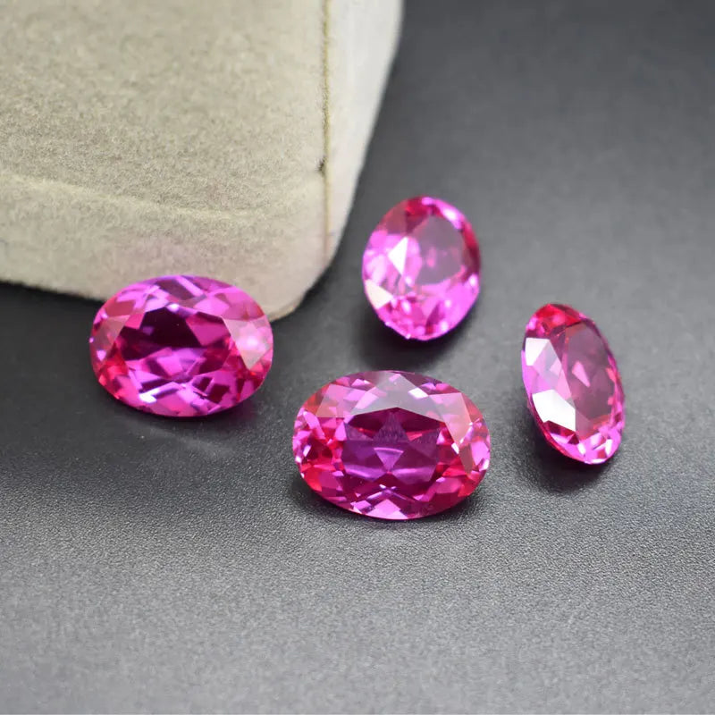 Boxed Premium Natural Pink Ruby Round Cut For Gem Collecting And Jewelry Making VVS Loose Gemstones Various Sizes