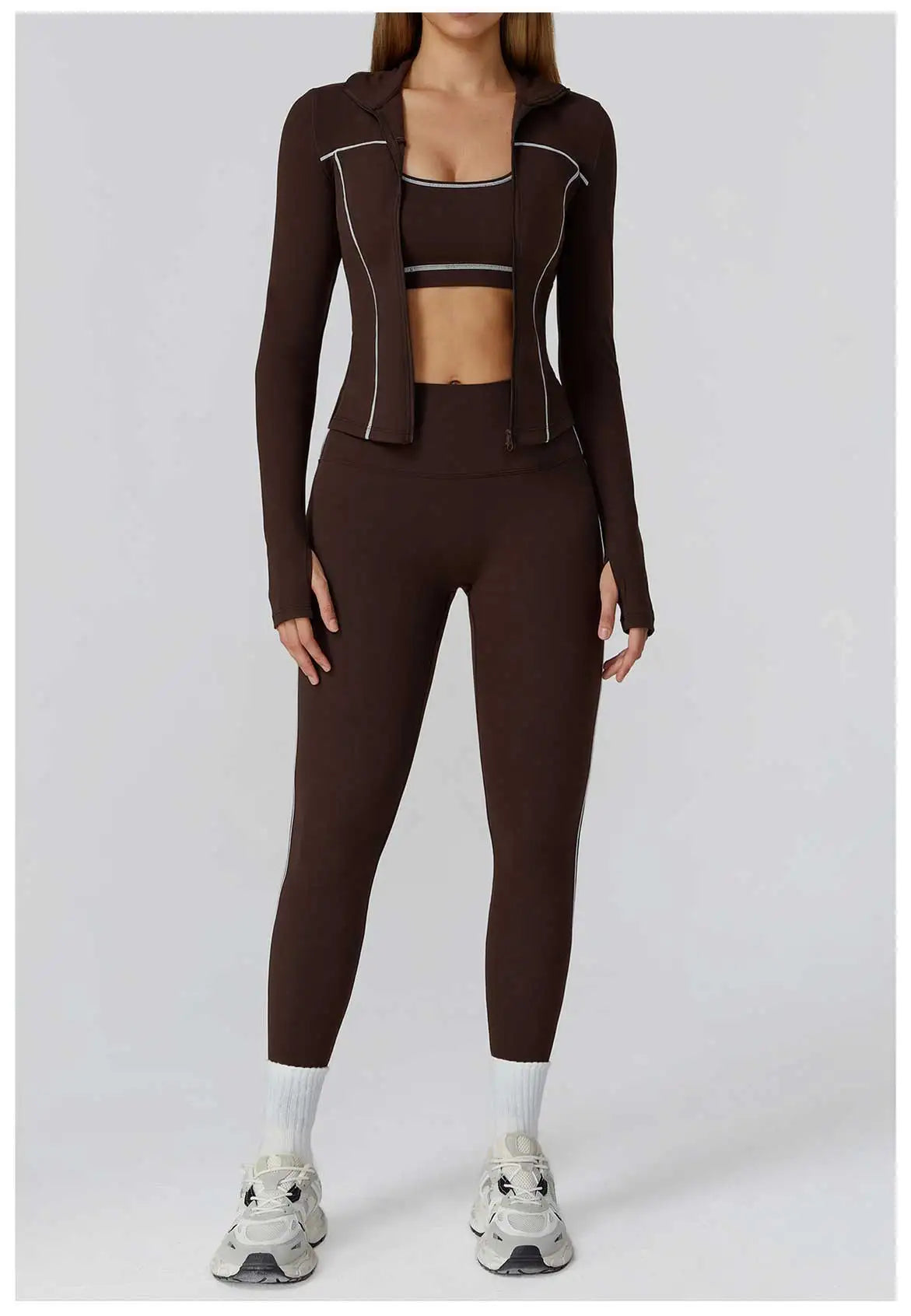 Yoga Clothes Set 2/3PCS Sportswear Gym Outfits Women Sports Set High Waist Leggings Fitness Suit Running Bra Workout Tracksuit