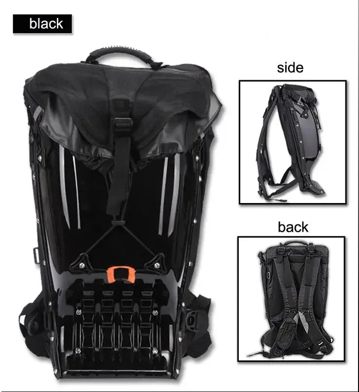 25L Motorcycle Riding Hard Shell Luggage Backpack Shoulder Waterproof Motocross/Moto Racing Protective Drop ABS Tank Bags