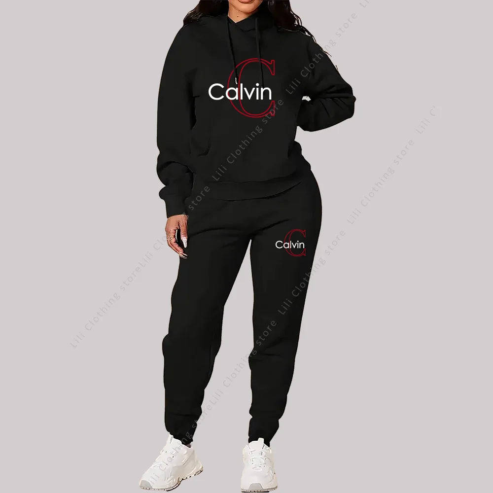 2025 New Ladies Tracksuit Aesthetic Designer Clothes Trend Sportswear High quality Hoodies Sweatpants 2 piece Outfits Women Sets
