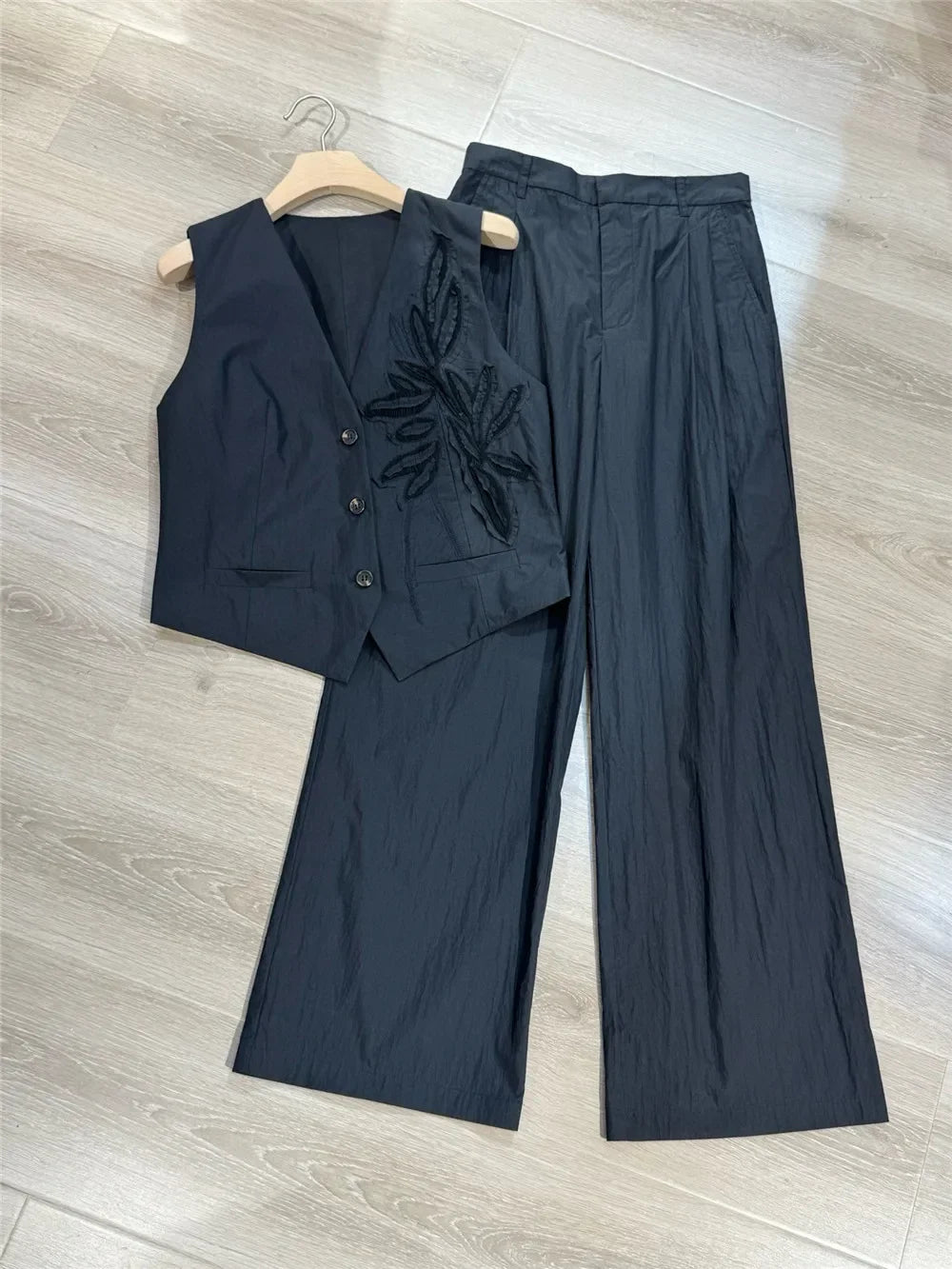 Set Woman 2 Pieces Chic and Elegant Women's Sets Womens 2 Piece Restore Ancient Ways 2025 Pant Suits for Women Set Luxury Two