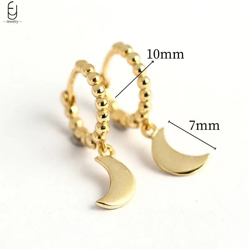 925 Sterling Silver Needle Vintage Gold Earrings Luxury Long Chain Tassel Crystal Hoop Earrings for Women Party Trend Jewelry