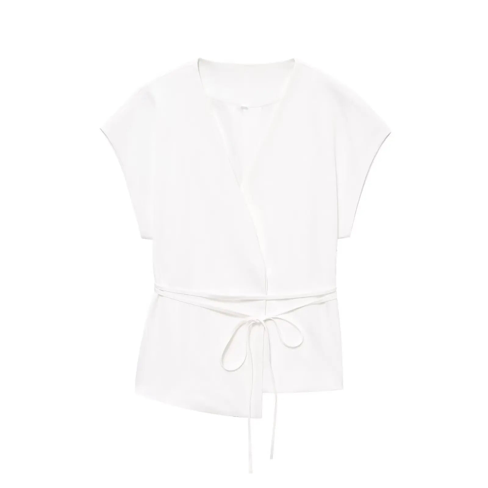 TFMLN Fashion Women's Trouser Suits Sleeveless V-Neck Top With Belt Straight Pants Sets 2025 Spring Summer Commuter 2 Piece Set