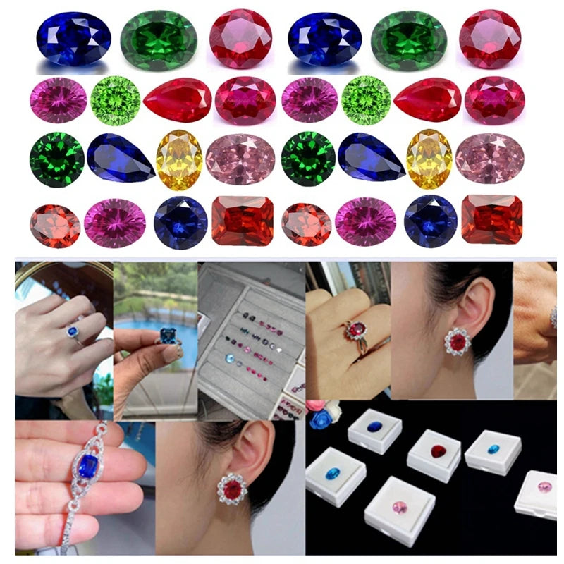 Boxed Premium Natural Pink Ruby Round Cut For Gem Collecting And Jewelry Making VVS Loose Gemstones Various Sizes