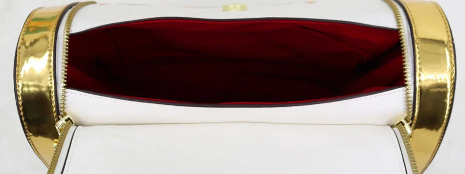 Women Boston Bag Printed Pattern Handbag Large Capacity Shoulder Crossbody Bag Double Zipper Half Cover Style Top Top Handle Bag