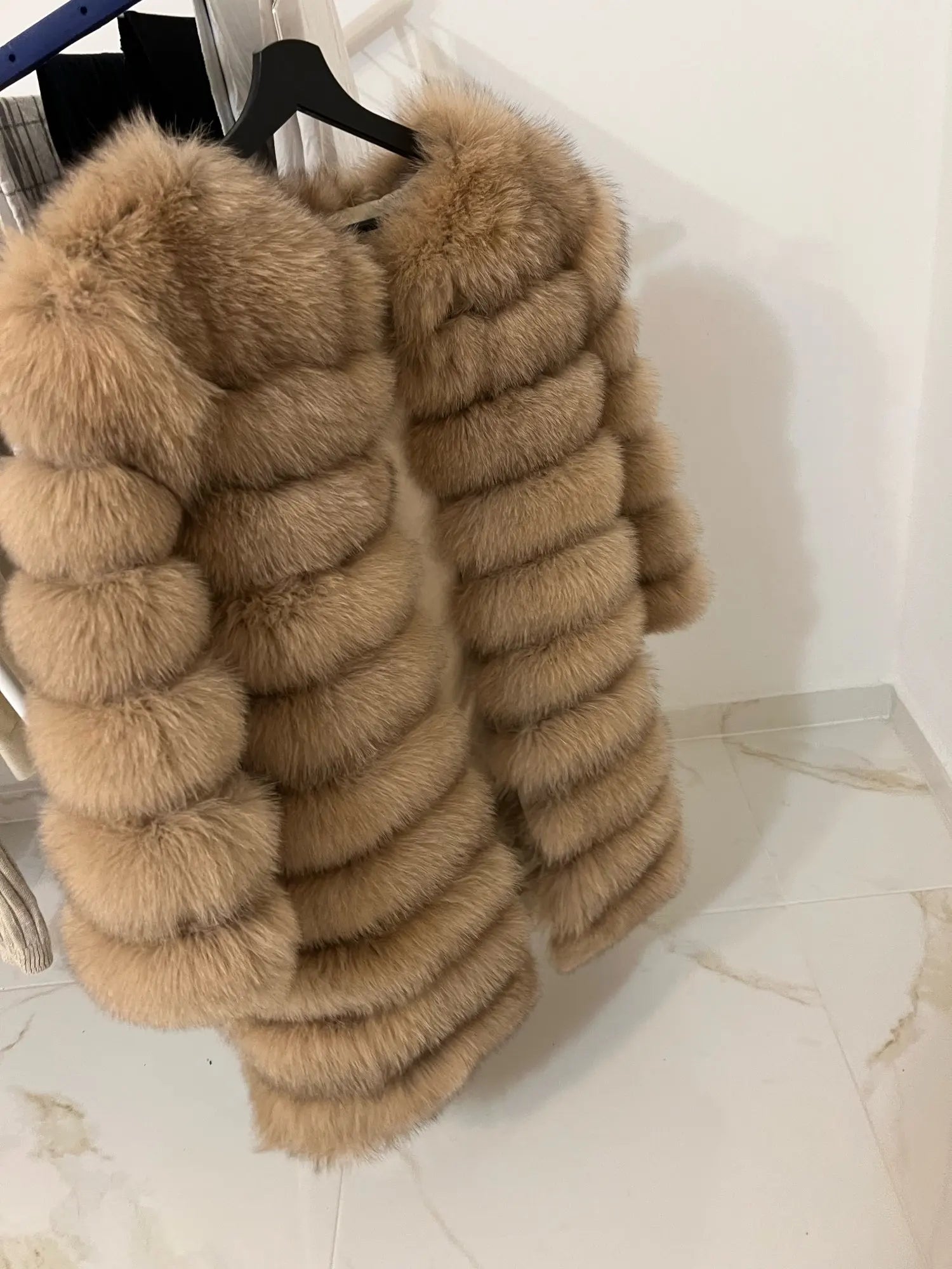 NEW style  4in1 real fur coats Women Natural Real Fur Jackets Vest Winter Outerwear Women fox fur coat high quality fur Clothes