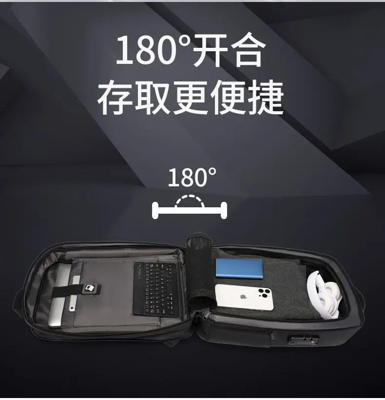 ABS EVA Hard Shell Fashion Multifunction  Series Backpack Men Anti Theft Waterproof Laptop Backpack Business Travel Backpack Hot