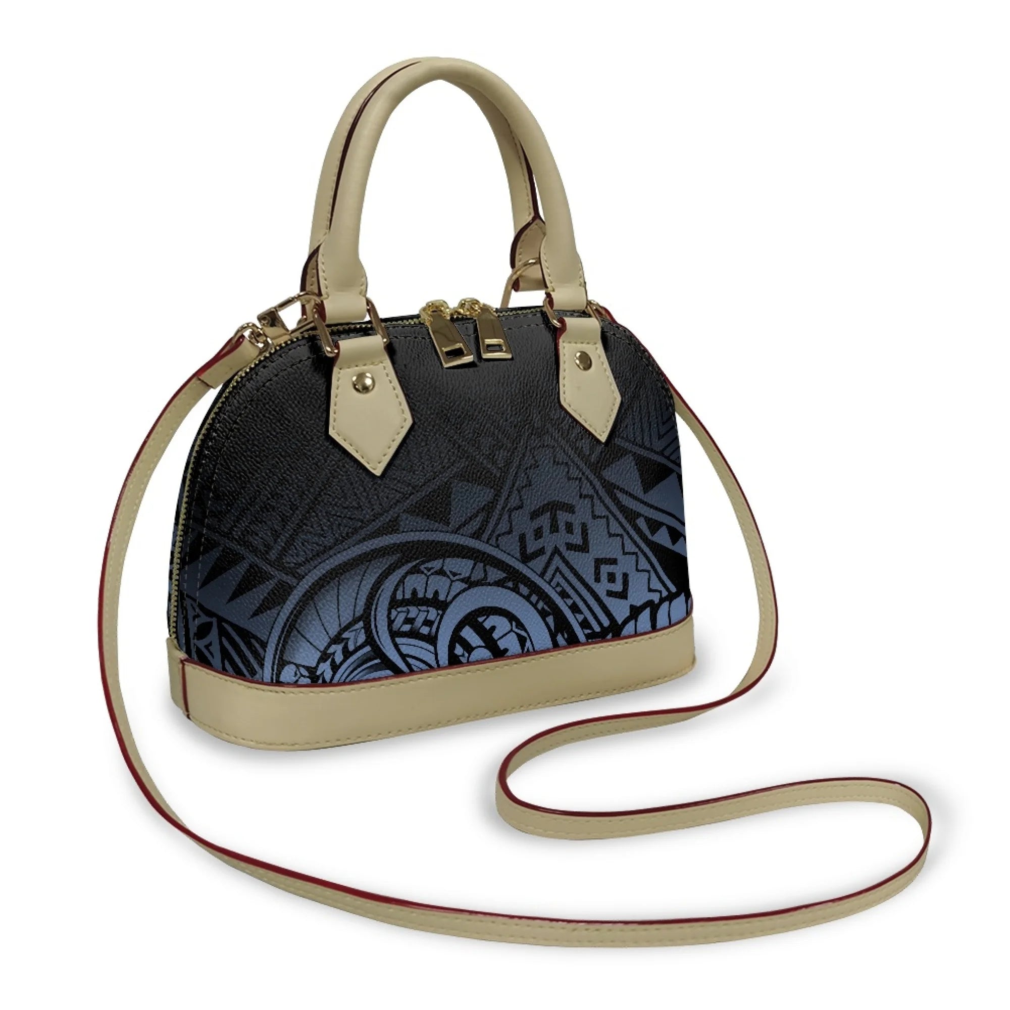 Polynesian Handbag Crossbody Bag Samoan Tribe Hibiscus Flower Design High Quality Shell Bag Temperament Durable Handbag