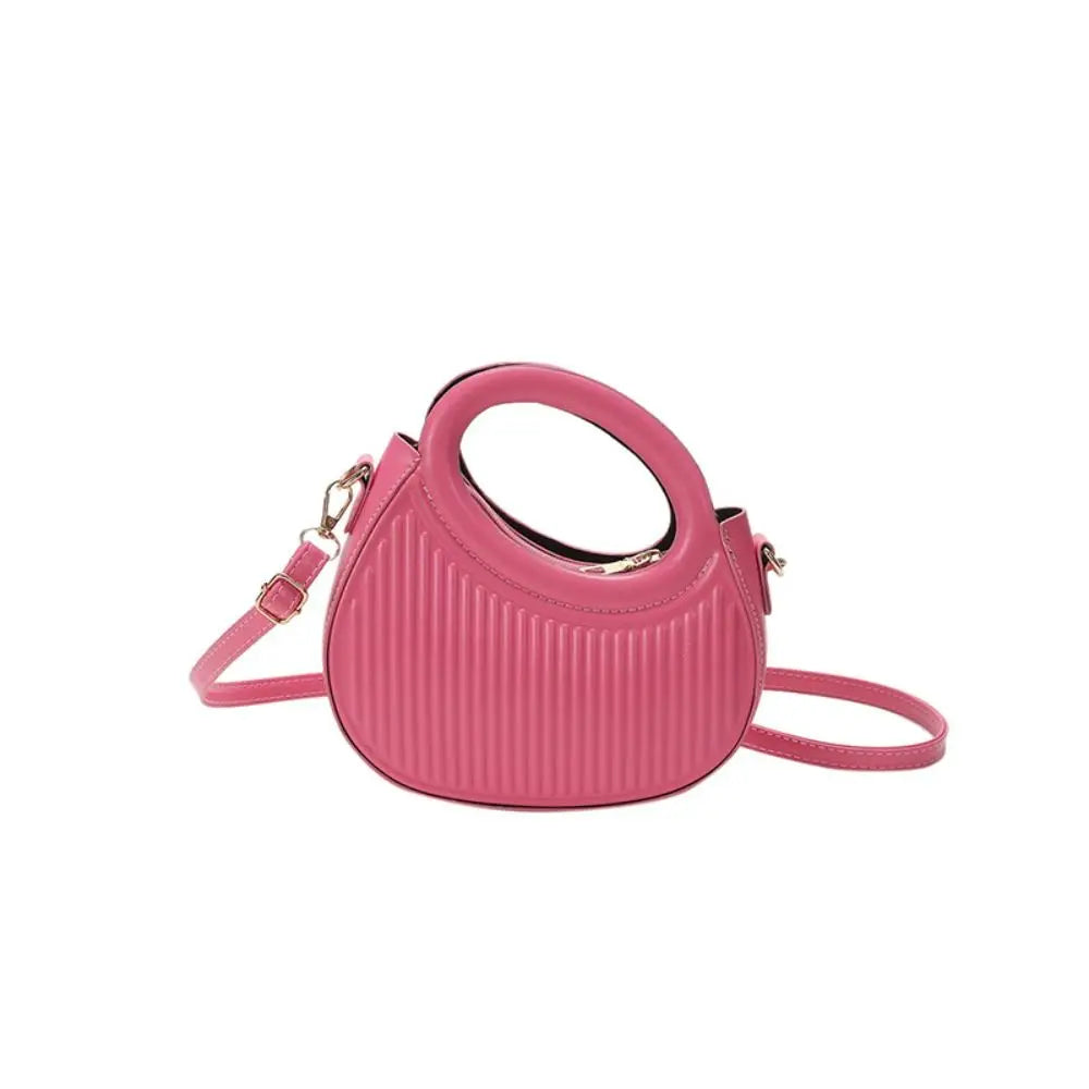 Fashion Women Shoulder Bag Armpit Bag Design Underarm Bag Pleated Saddle Bag Solid Color Messenger Bag Purse Handbags