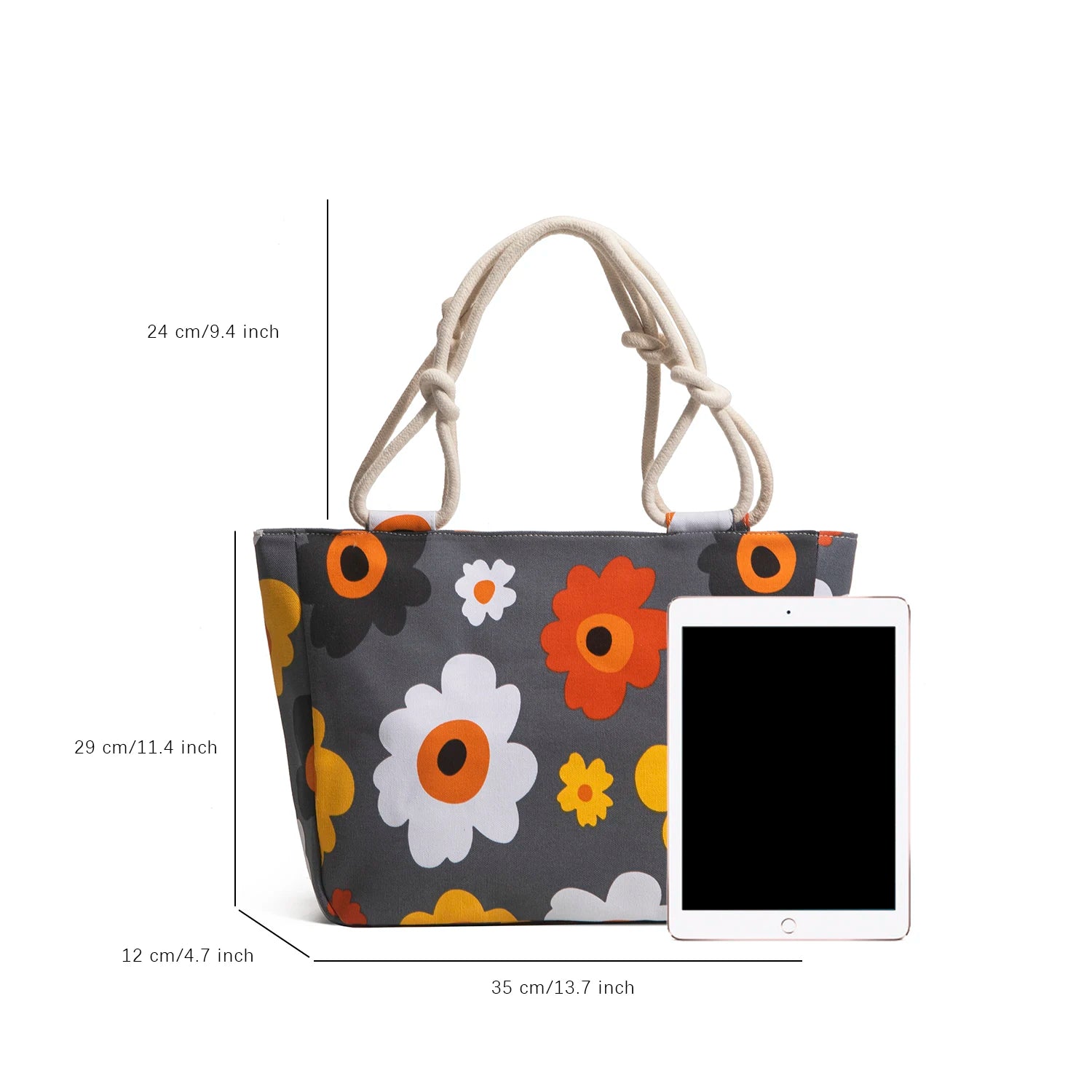 Canvas Handbag For Women Large Capacity Shells Conch Print Simple Shoulder Ocean Style Beach Tote Bag Portable 2021 New Dropship