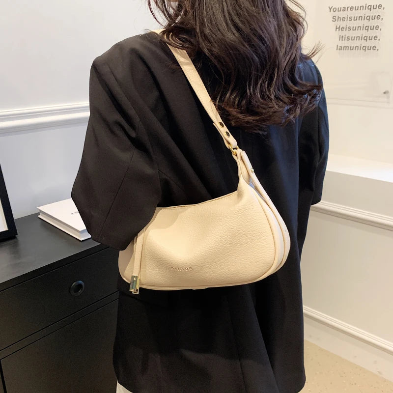 LEFTSIDE Shoulder Side Bags For Women Leather Female New 2025 Spring Trend Fashion Saddle Bag Green Handbags And Purses